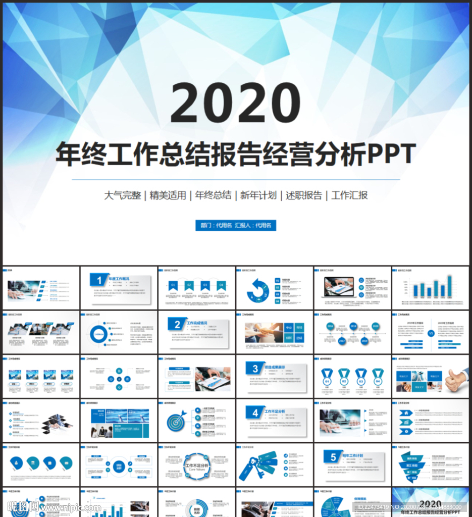 年终总结汇报PPT模板