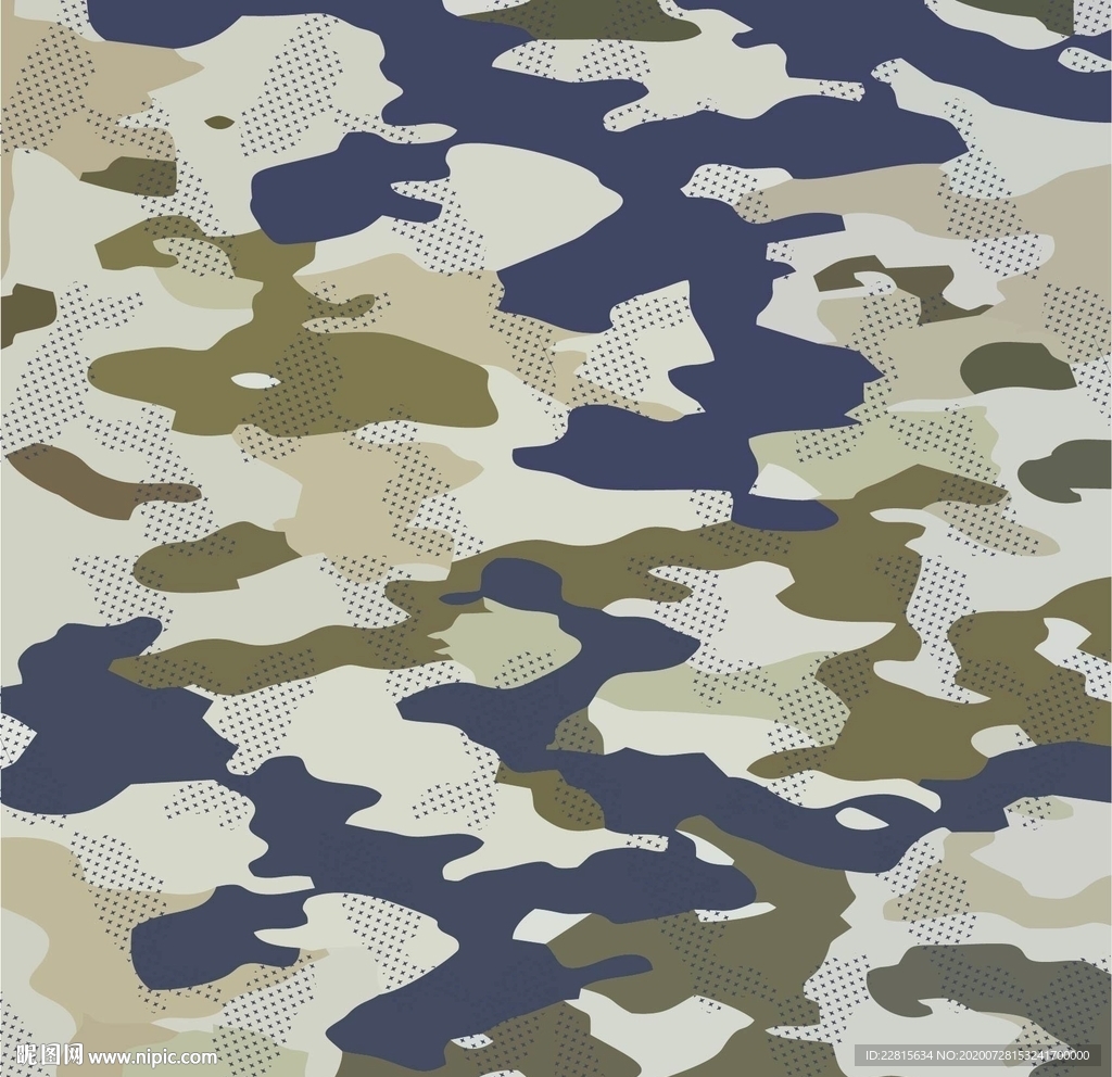 矢量迷彩图案纹样数码印花设计