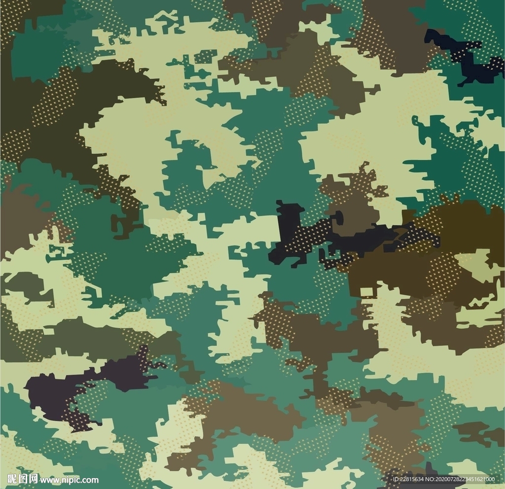 矢量迷彩图案纹样数码印花设计