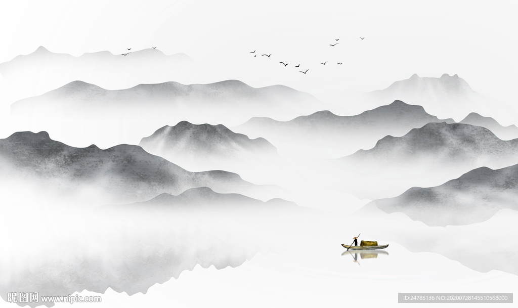 中式山水画