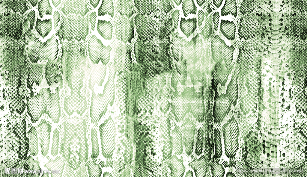 绿色蛇皮纹