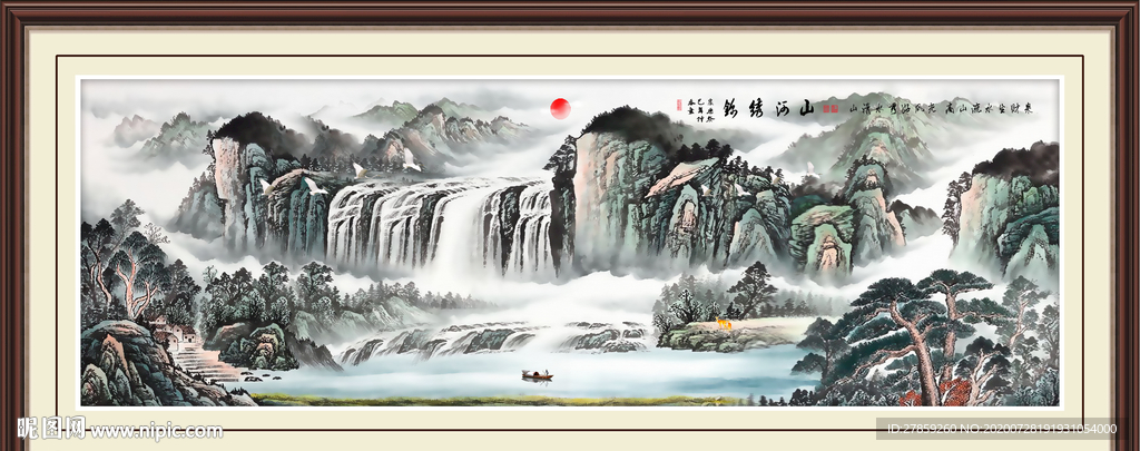 山水画国画山水画
