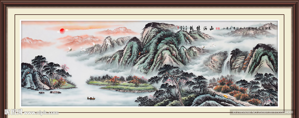山水画国画山水画