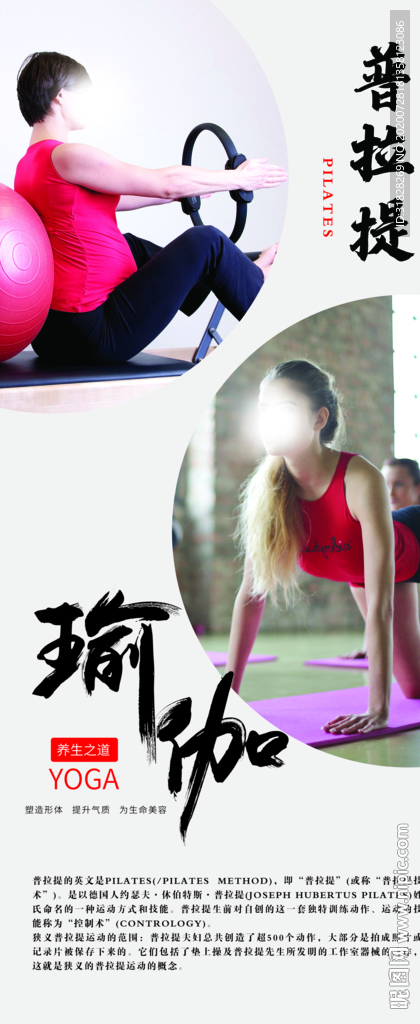 瑜伽海报 健身海报 瑜伽展架