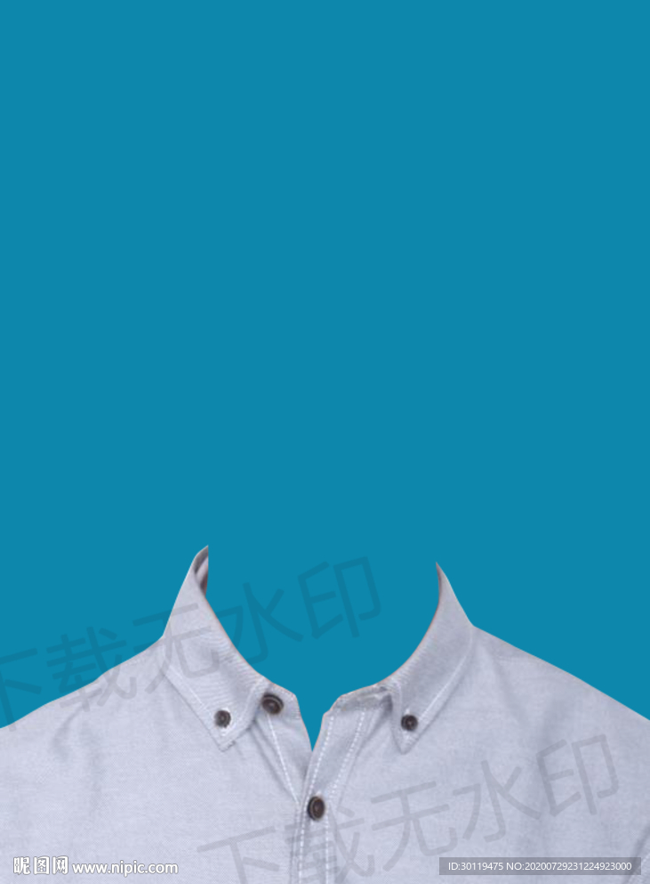 证件照灰色衬衫