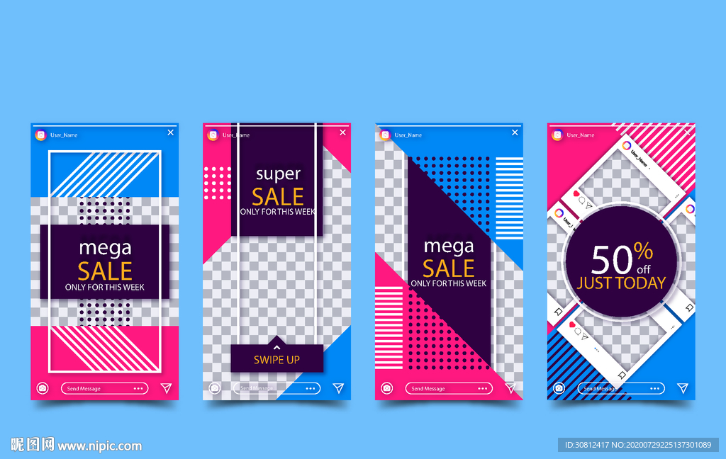 炫彩背景 企业会议 会议展板