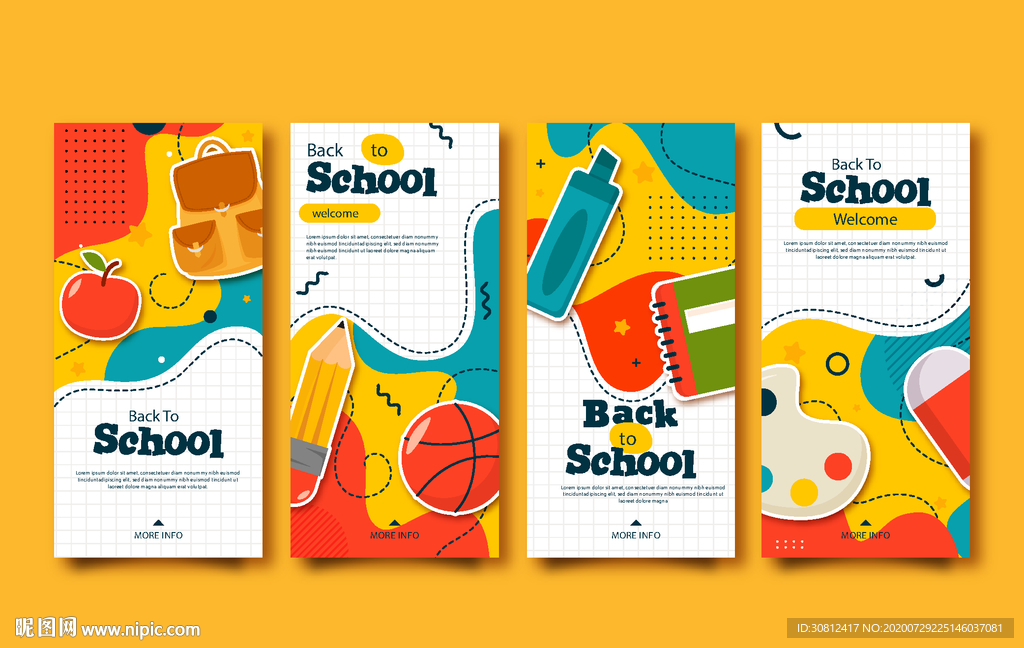 炫彩背景 企业会议 会议展板