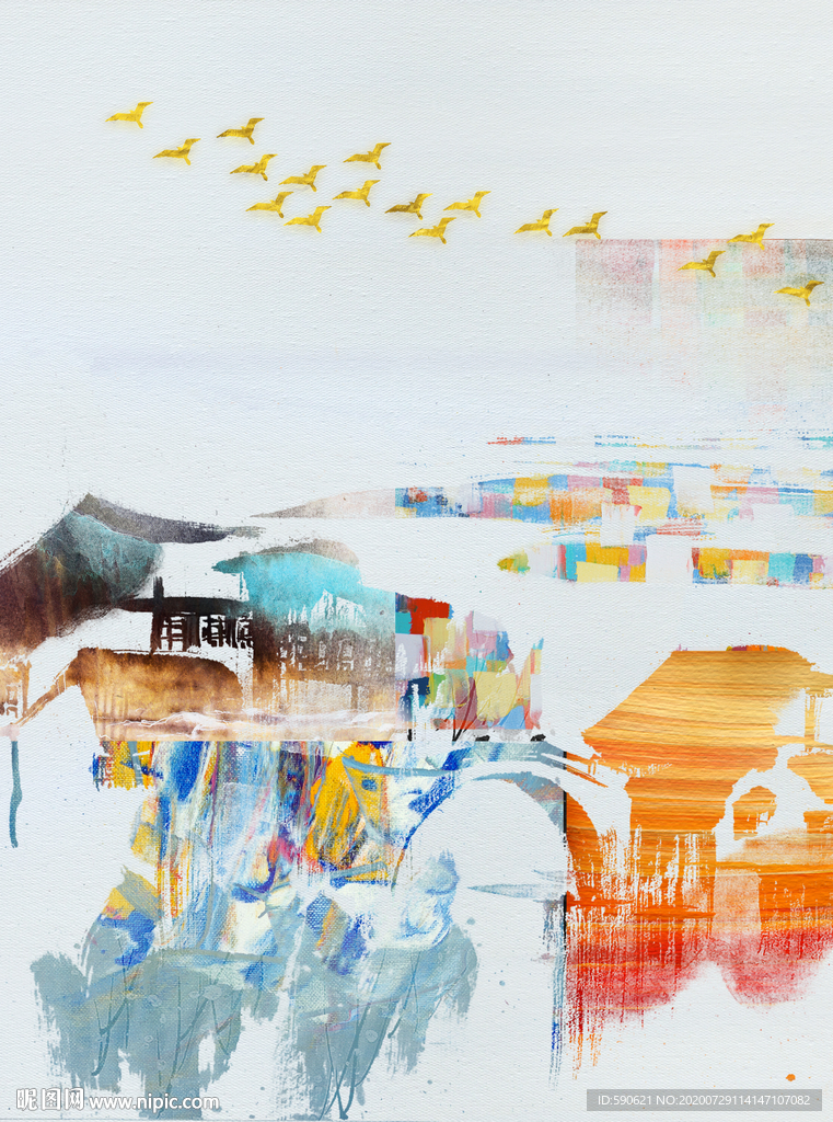 抽象油画