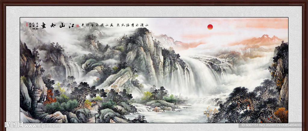 山水画 水墨山水画 意境山水画
