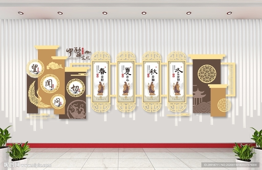 中医四季养生文化墙