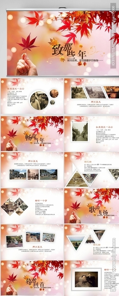 致那些年同学联谊会动态PPT