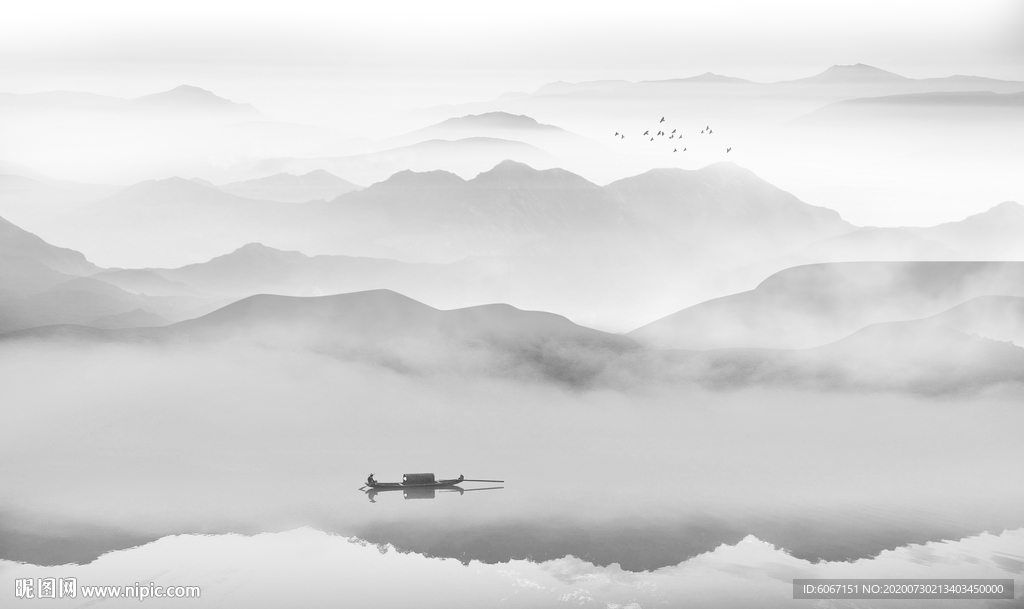 新中式山水画