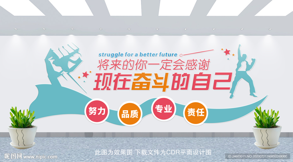 企业励志标语 企业文化墙