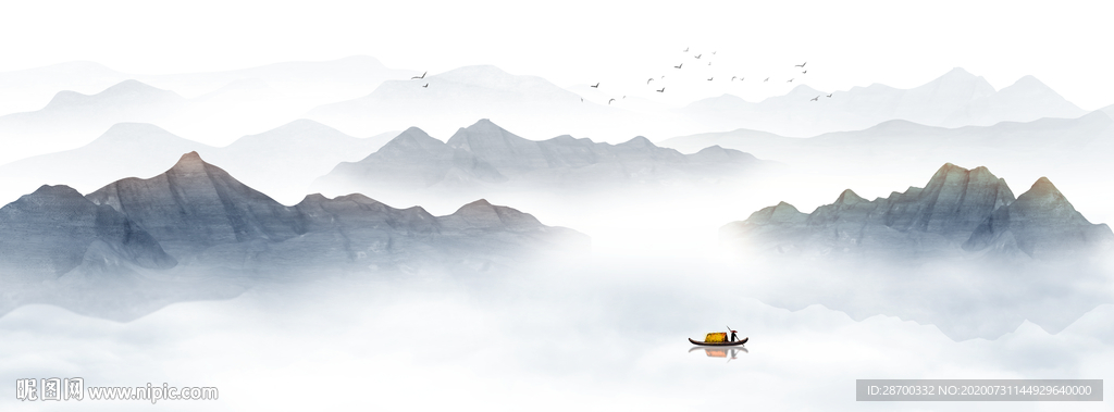 新中式山水画