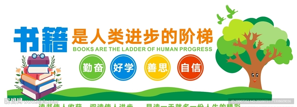 校园文化墙 读书 文明校园