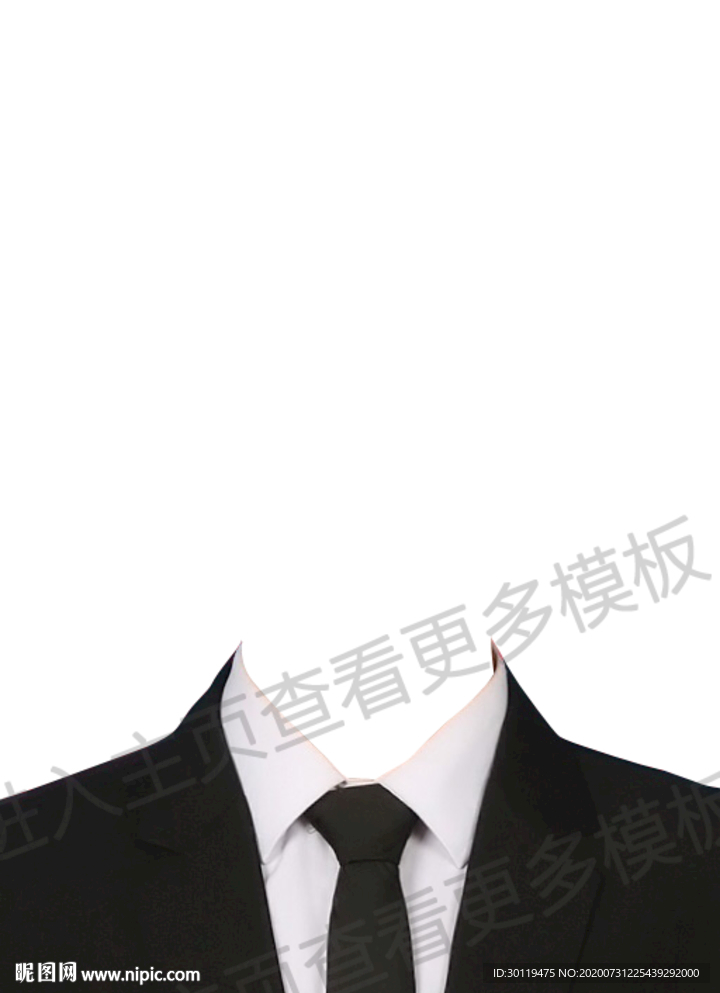 黑色领带西装