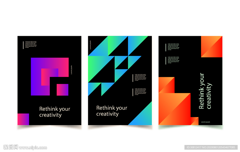 炫彩背景 企业会议 会议展板