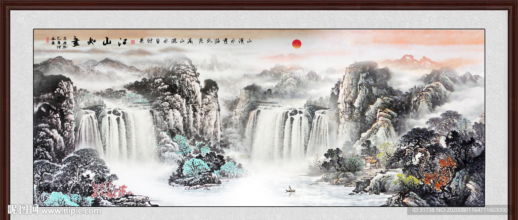 山水画 水墨山水画 意境山水画