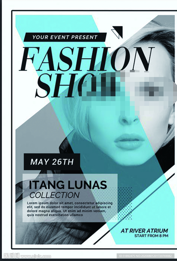 时尚嘉宾艺人海报