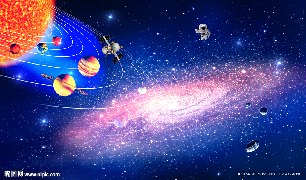 创意星空合成背景