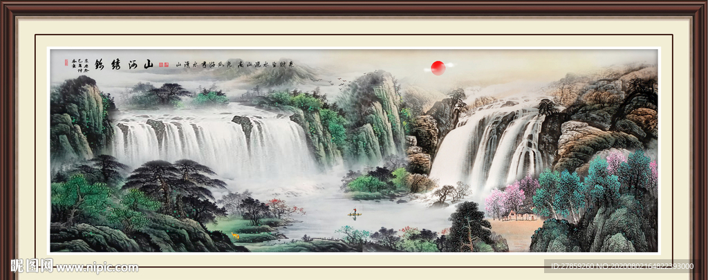 山水画国画山水画