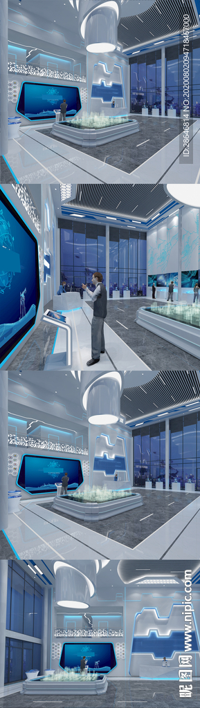 产业园展厅3DMAX模型 效果
