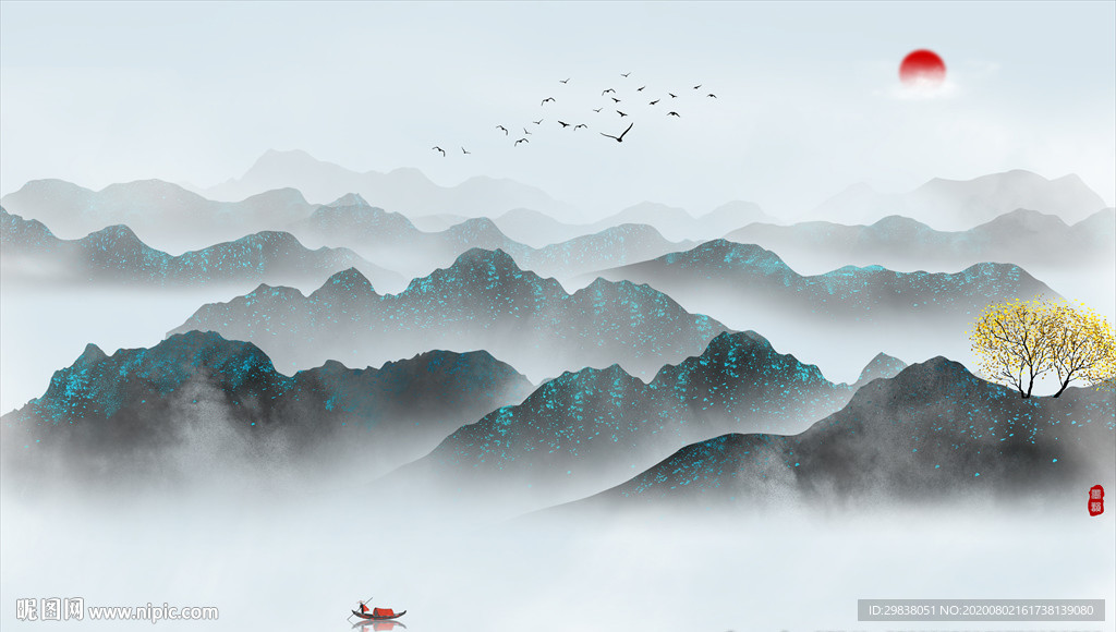 新中式山水