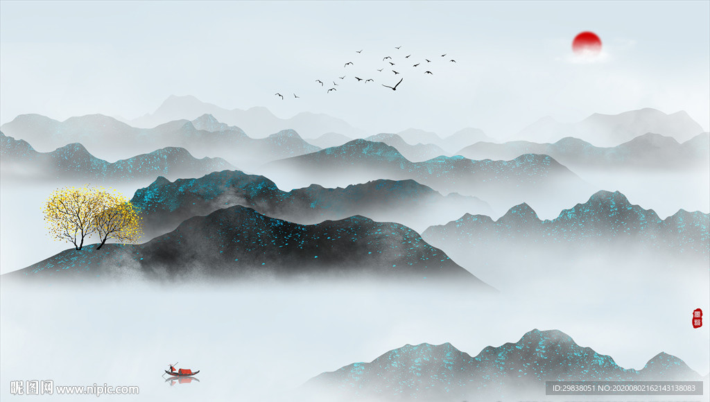 新中式山水