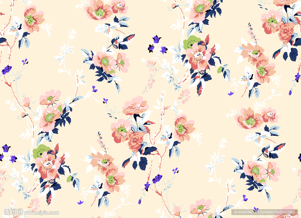 手绘花 爆款 数码 玫瑰 大花