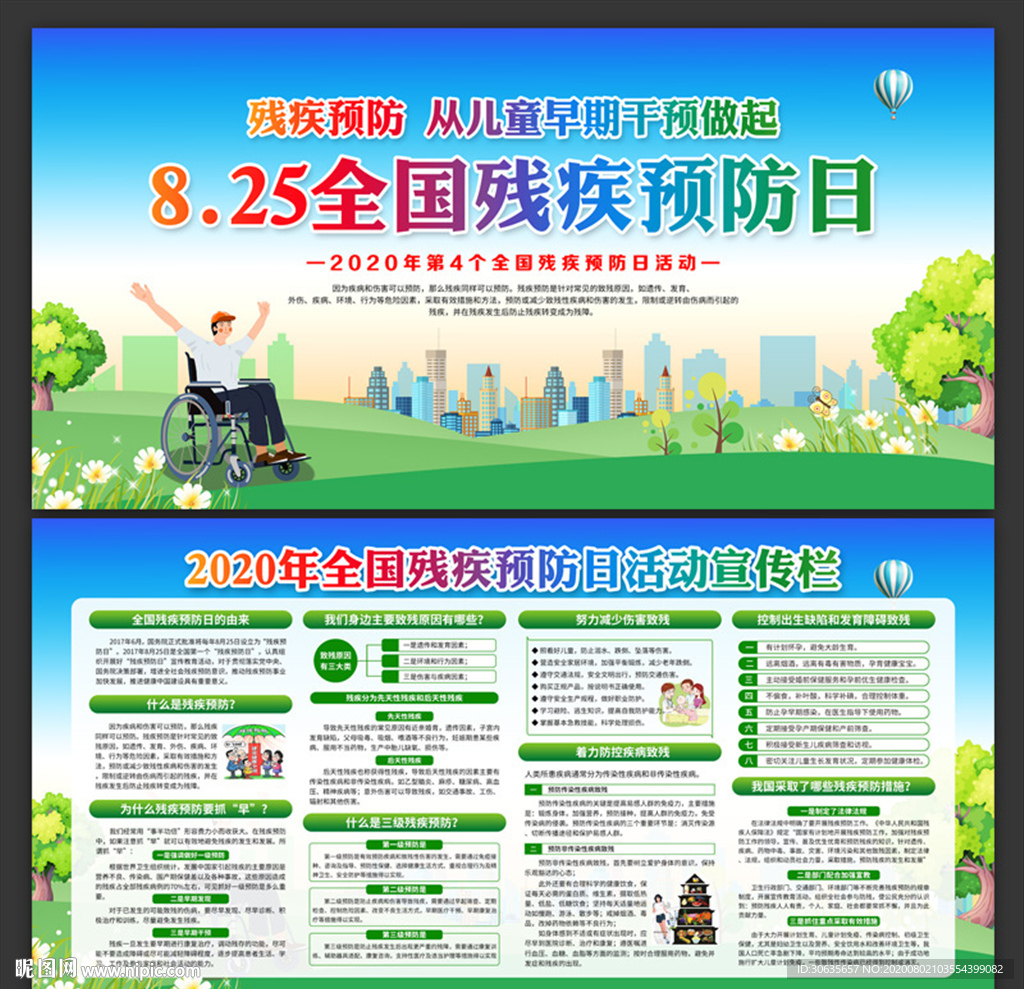 2020全国残疾预防日展板下载