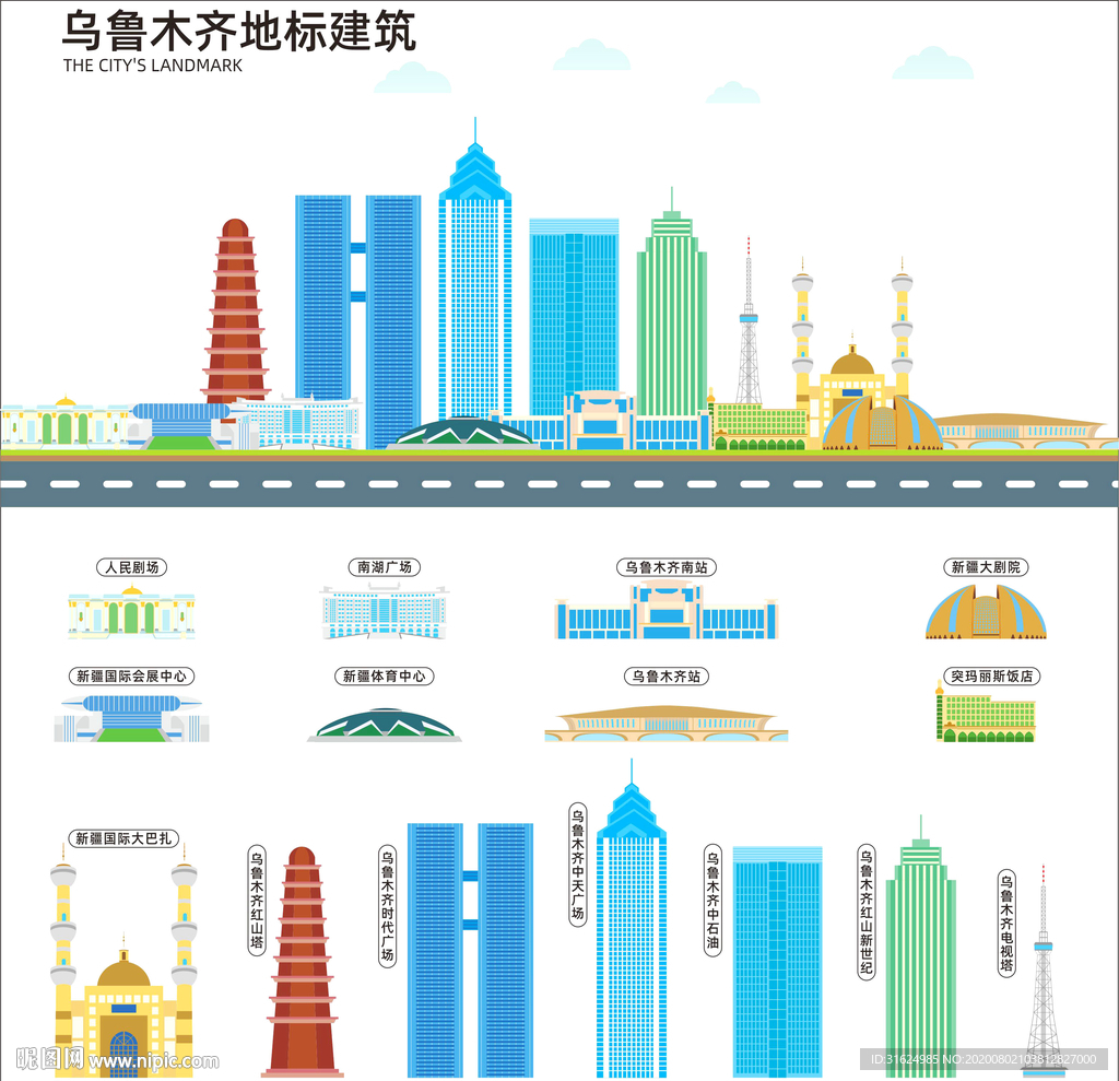 乌鲁木齐地标建筑