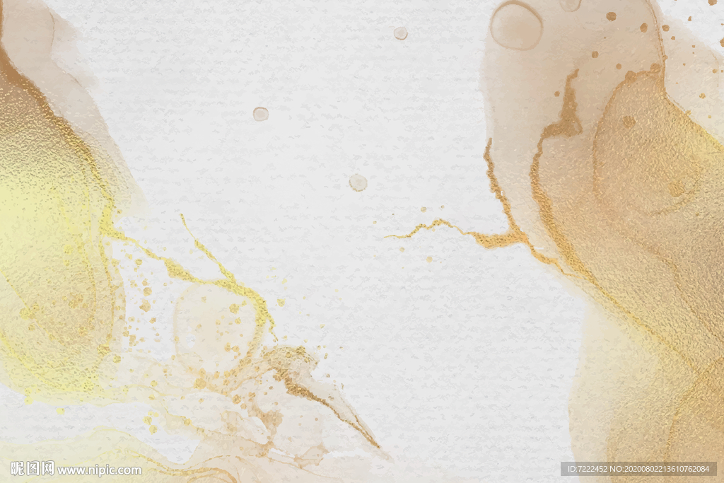 金色纹理手绘画