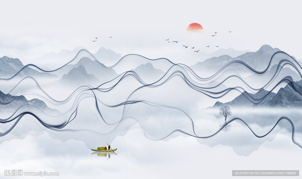 抽象水墨画