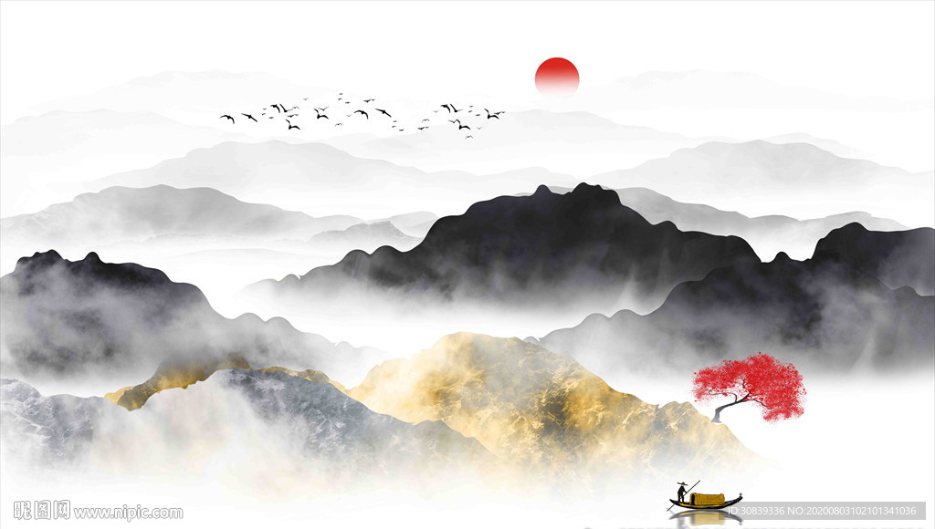 新中式水墨画