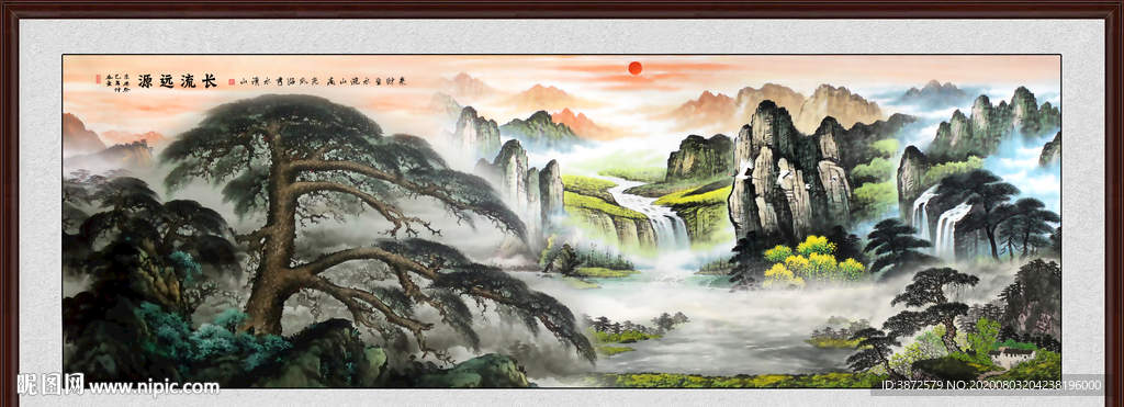 山水画 水墨山水画 意境山水画