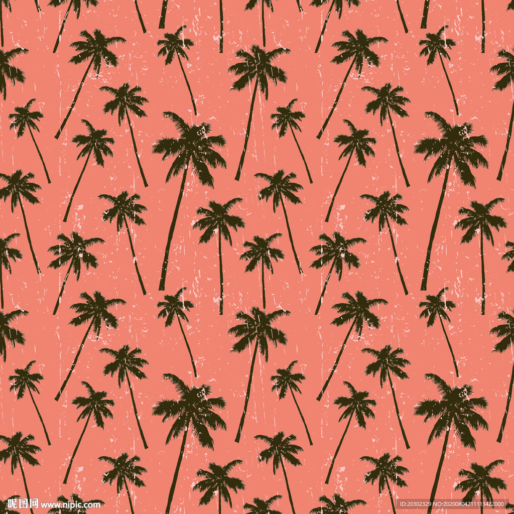 椰子树 印花 沙滩裤