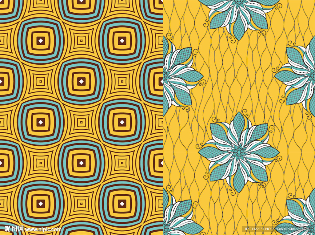 高级印花系列-非洲民族特色手绘四方连续图案纹样素材 Seamless Pattern African Mudcloth – 设计小咖