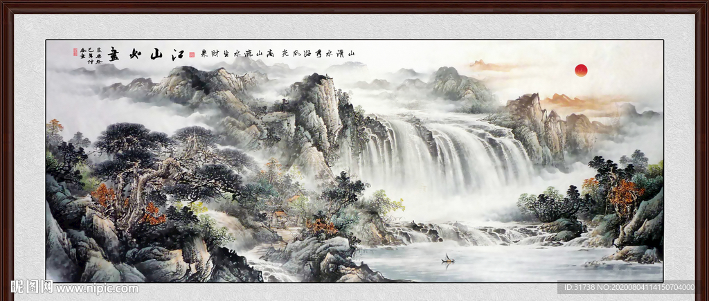 山水画 水墨山水画 意境山水画