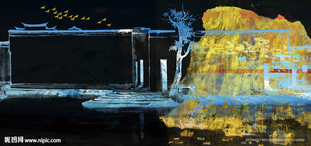 抽象油画