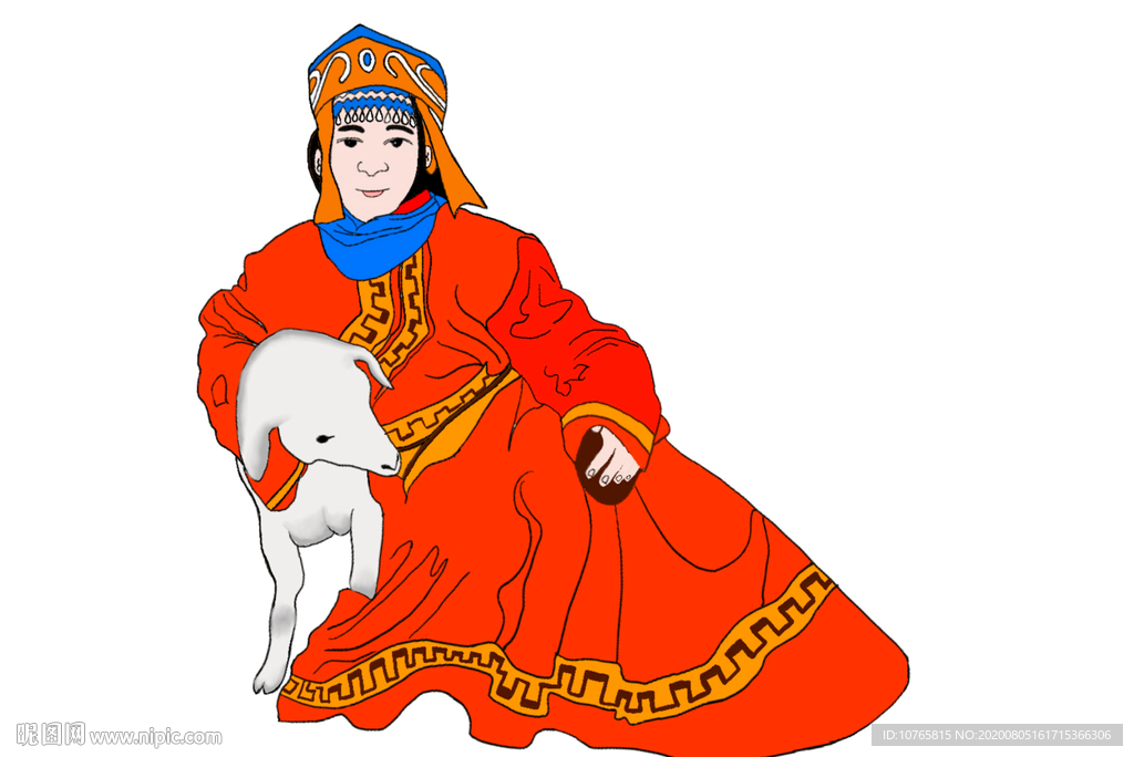 蒙古人 美女 羊羔