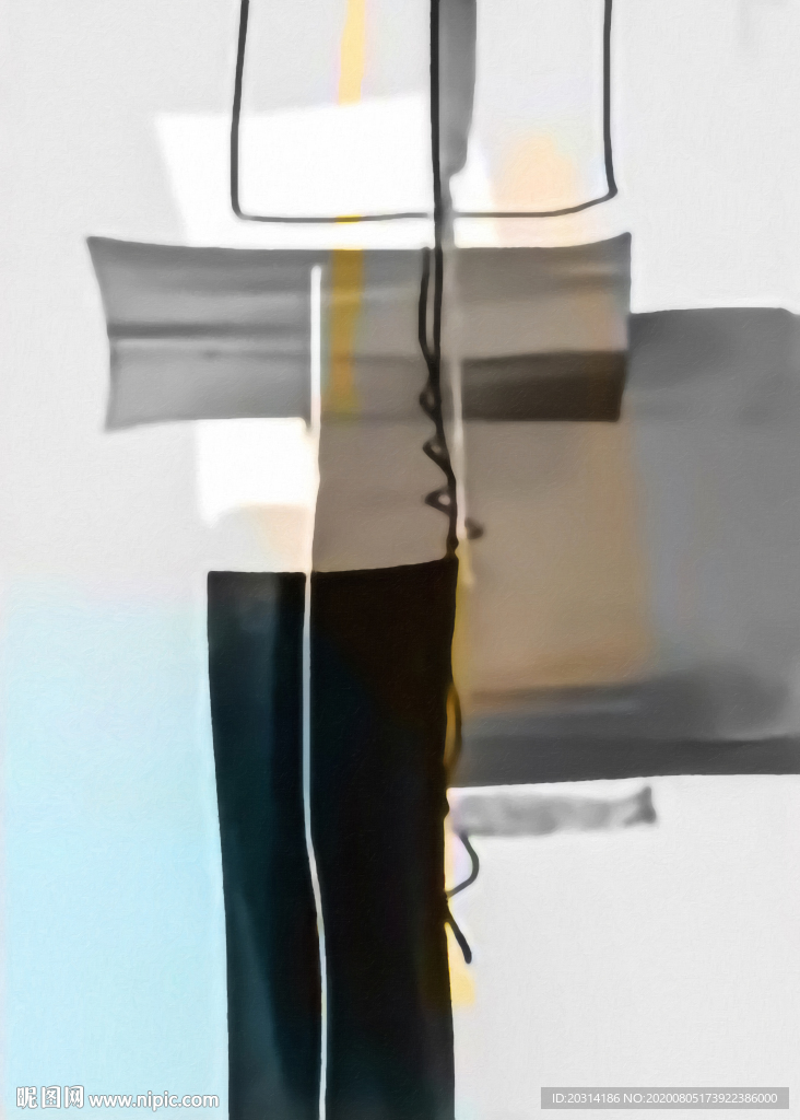 抽象油画壁画画芯