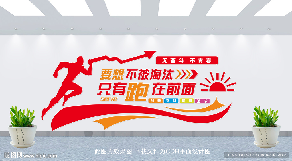 企业文化墙 励志标语 励志口号