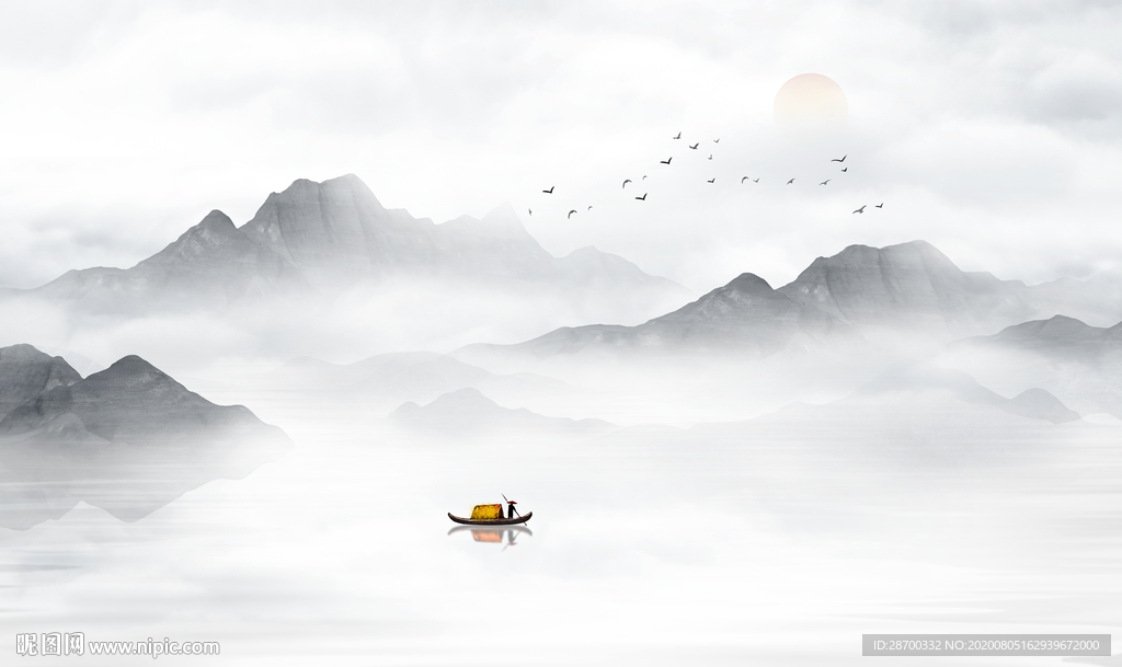 抽象山水画