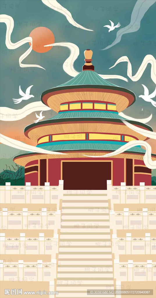 建筑 国潮 古风 天坛