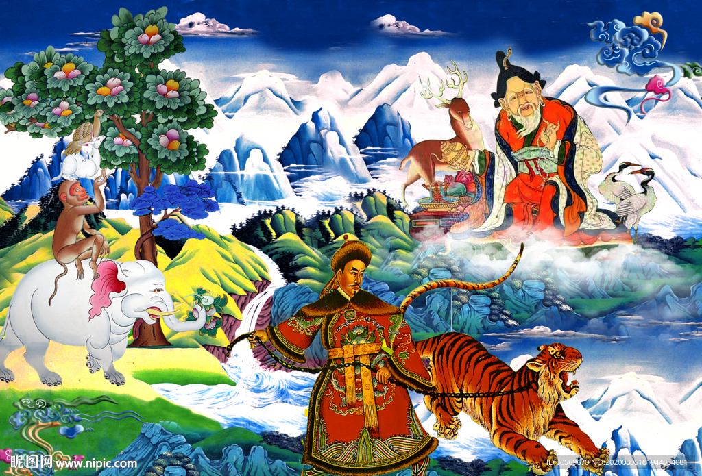 藏式吉祥图