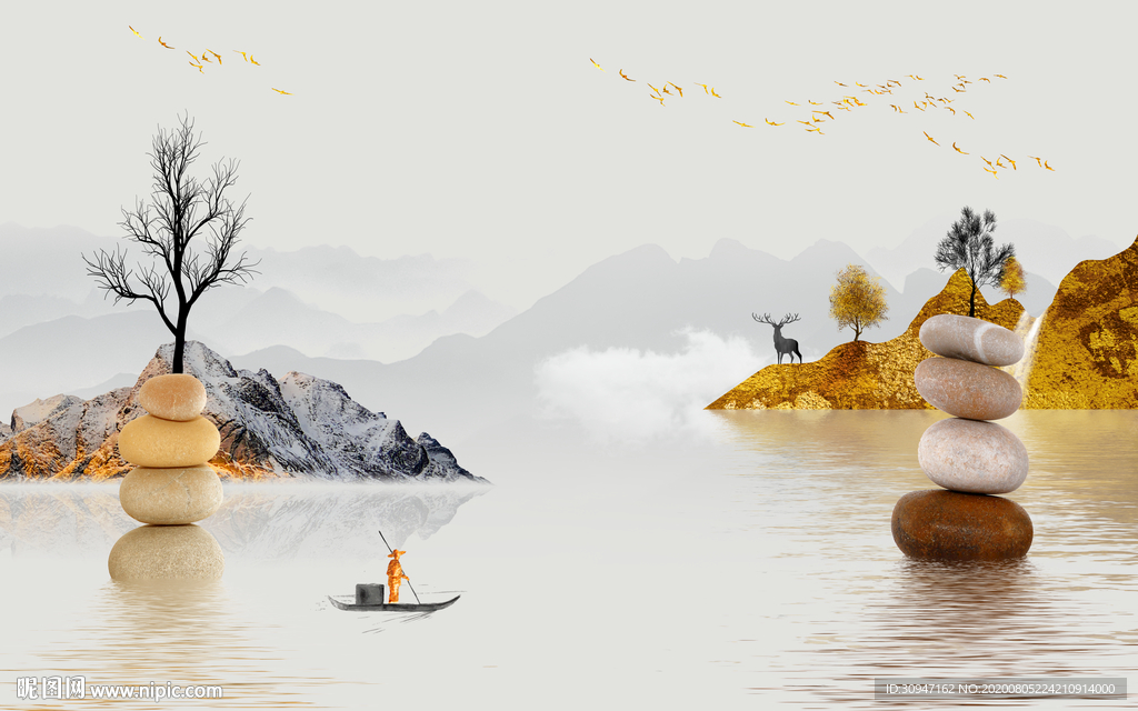 最新客厅背景墙 TIF分层