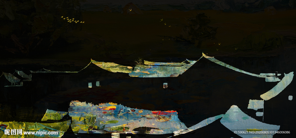 抽象油画