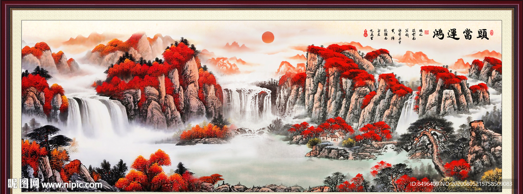 山水画 水墨山水画 意境山水画