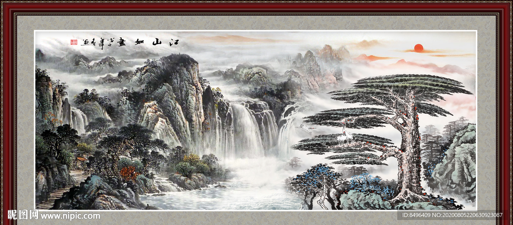 山水画 水墨山水画 意境山水画