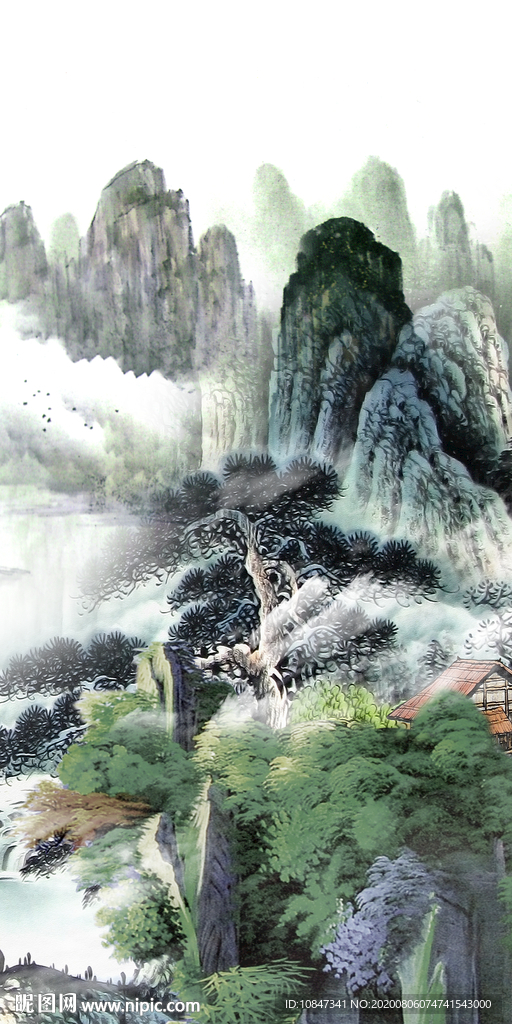 大气轻奢唯美玄关 TIF分层